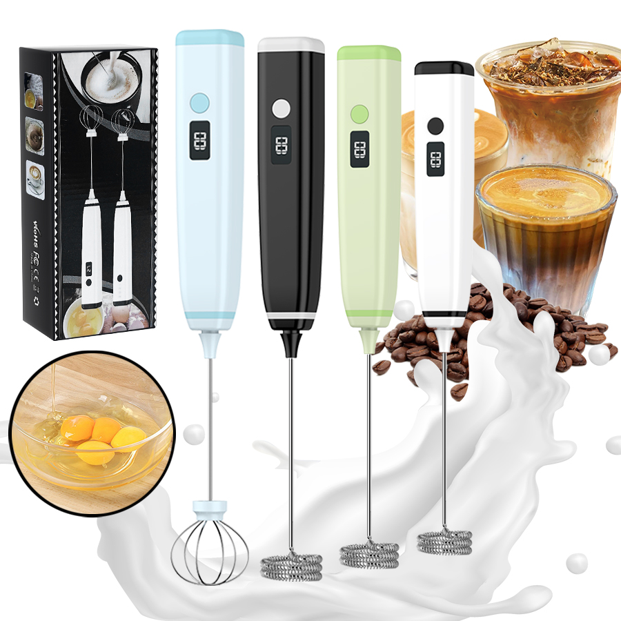 Electric Milk Frother Handheld - عصا رغوة الحليب لخفق القهوة المحمولة