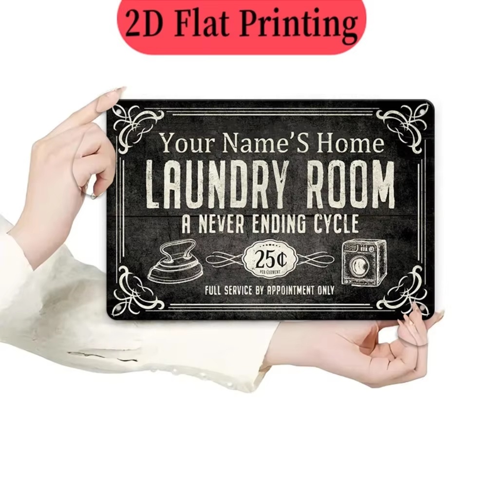 لافتة غسيل ملابس مخصصة بالاسم، - مراجعة Laundry وسعره