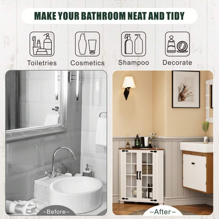 خزانة بتصميم ريفي مع إضاءة LED - مراجعة Laundry وسعره