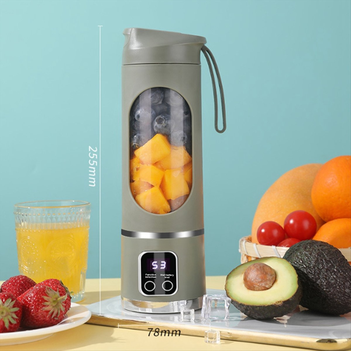 خلاط محمول قابل لإعادة الشحن ع - مراجعة Portable Blender Usb Rechargeable وسعره
